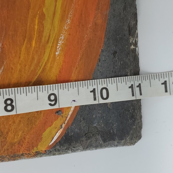 HAND PAINTED Pumpkin "Thankful" Design on Slate - Picture 10 of 10